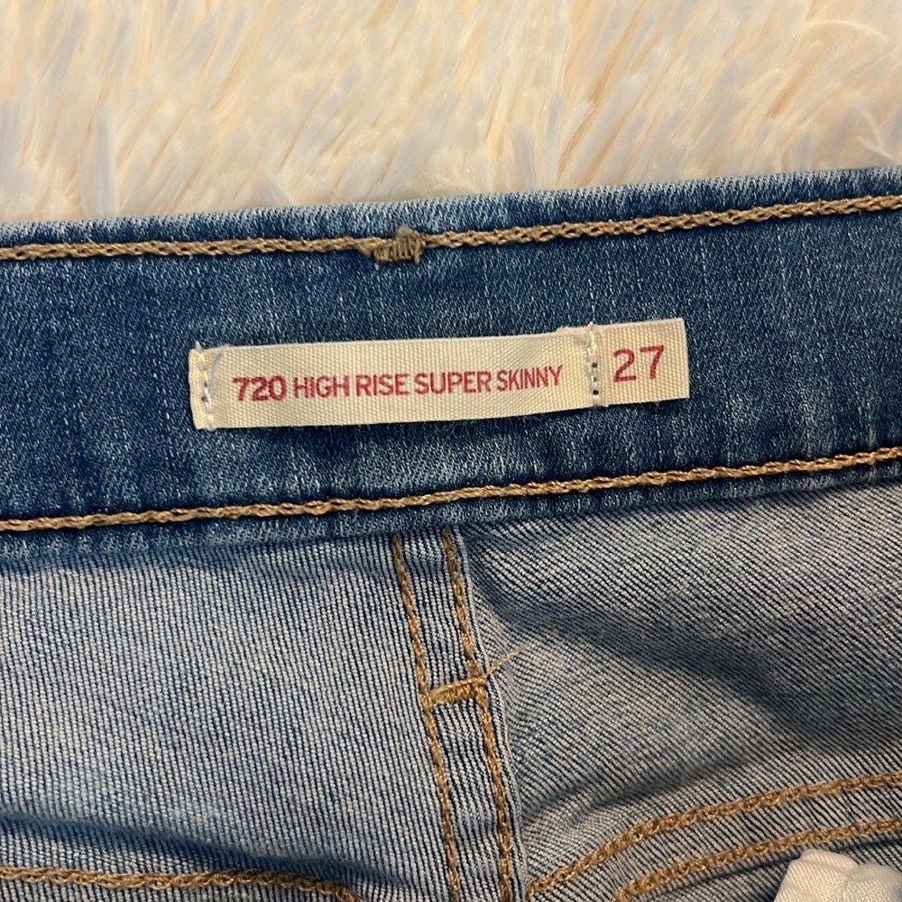 Levi’s 720 Hi-Rise Super Skinny - size 27 - Picture 4 of 5